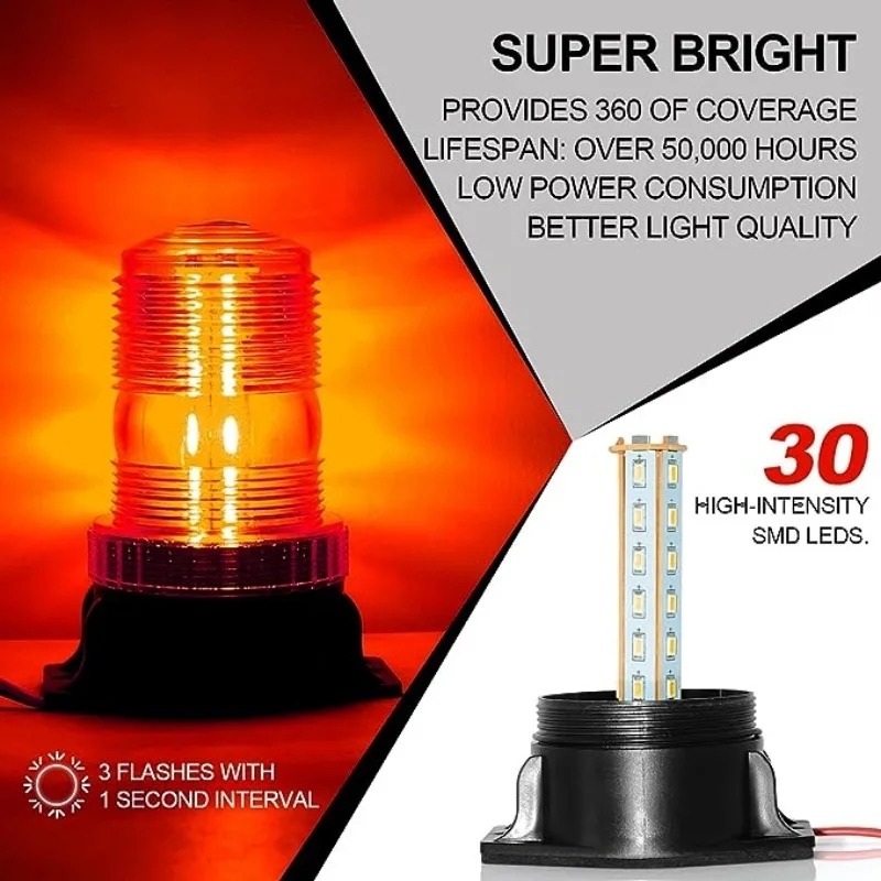 360 ° uyarı yanıp sönen ışıkla - Sos Light Strobe incelemesi ve fiyatı