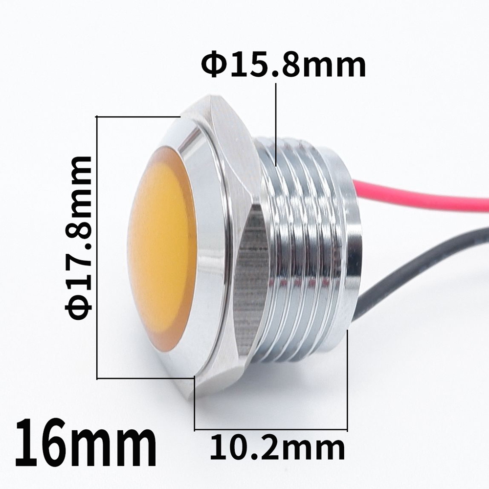 12mm 16mm 19mm 22mm Metal LED  - Signal Panel Orange incelemesi ve fiyatı