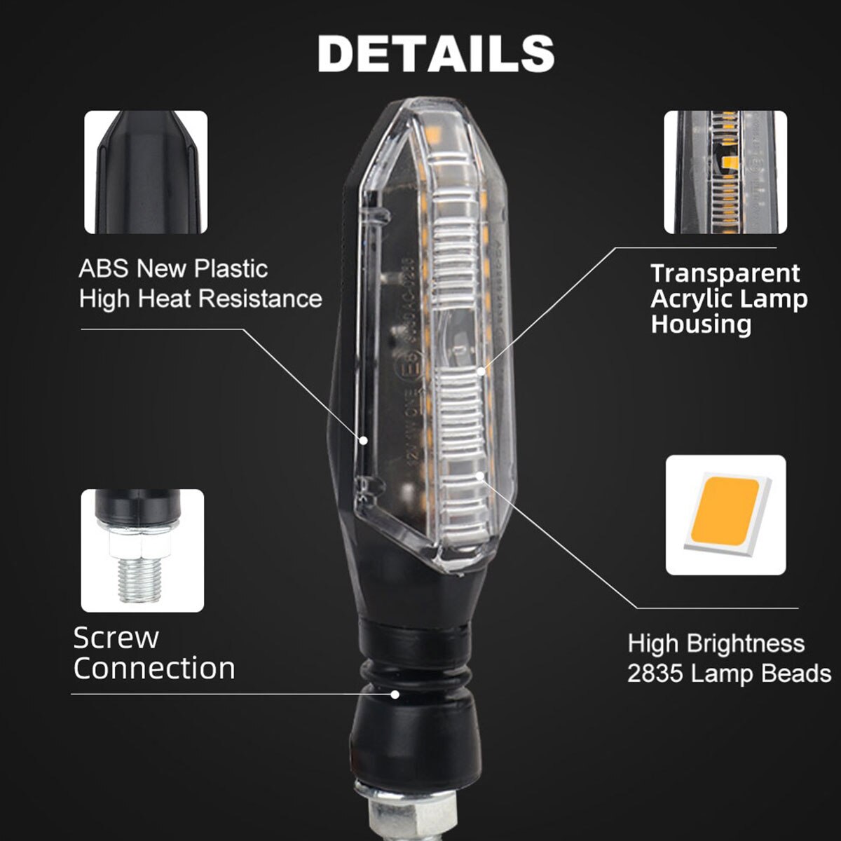 2 adet motosiklet LED dönüş si - Sos Light Strobe incelemesi ve fiyatı