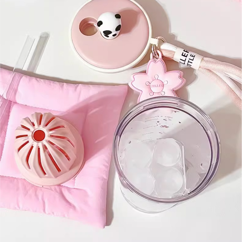 650ml Kawaii su filtreli şişe  - Water Purification Straw incelemesi ve fiyatı